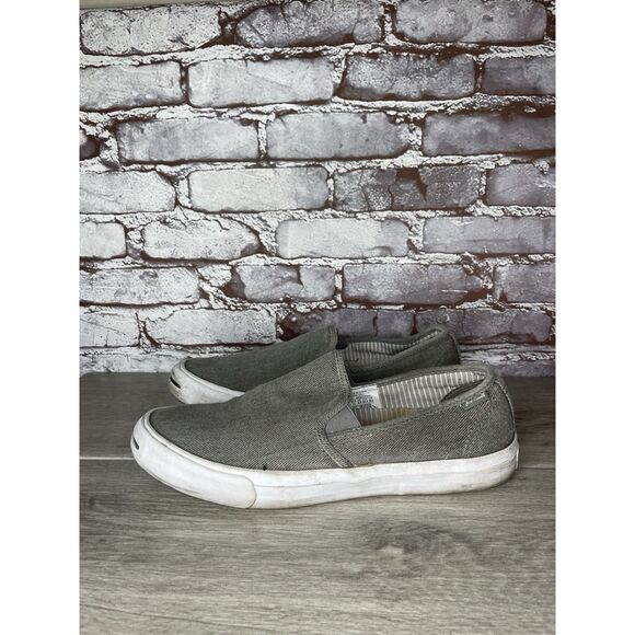 Converse Jack Purcell Gray Canvas Casual Slip On Shoes Men’s Sz 10.5M US/44.5EU - Picture 1 of 16